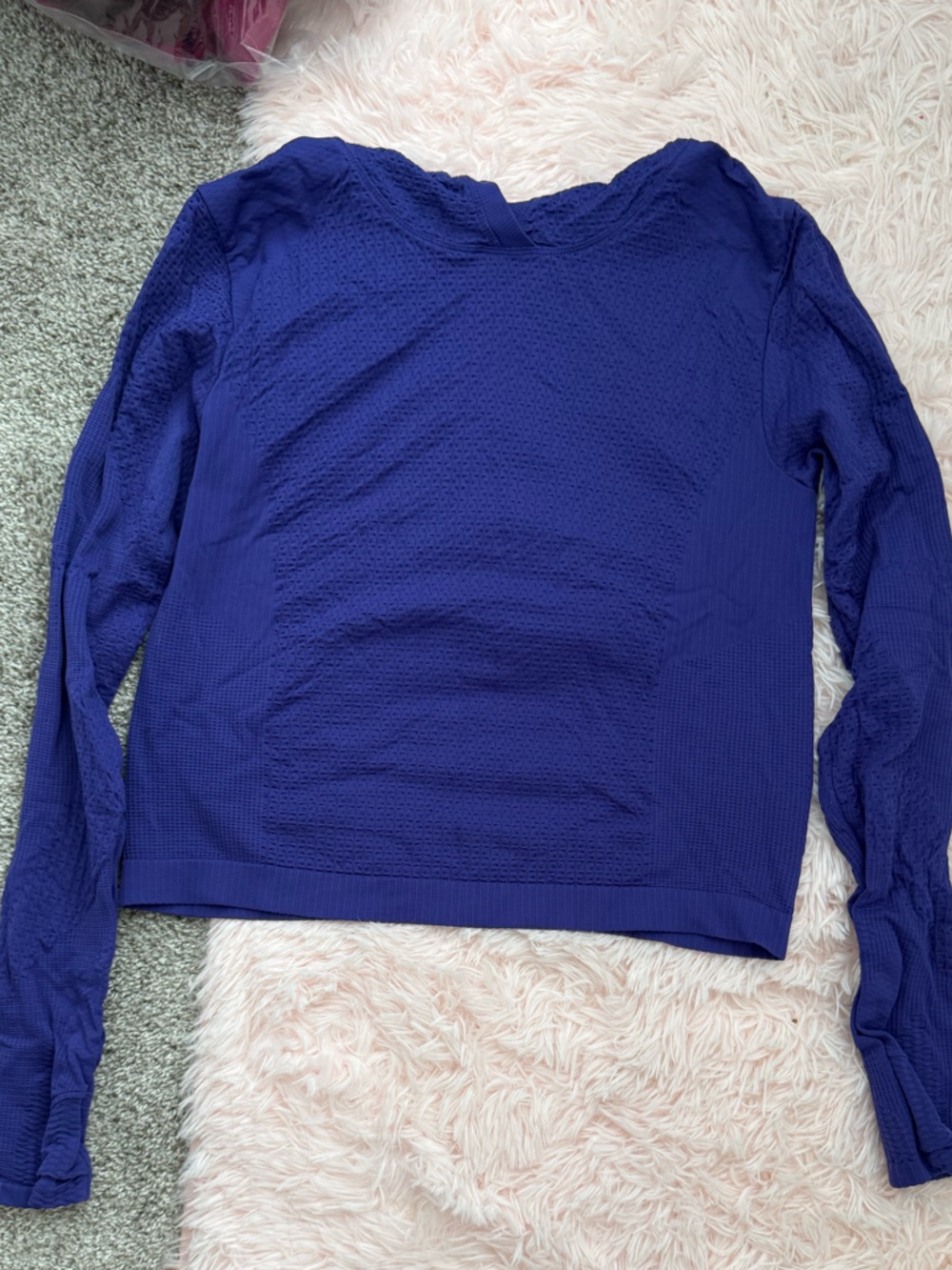 Purple Long Sleeve Athleta Top hoodie